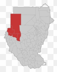 Darfur Sudan Map With Districts2 - Emoji