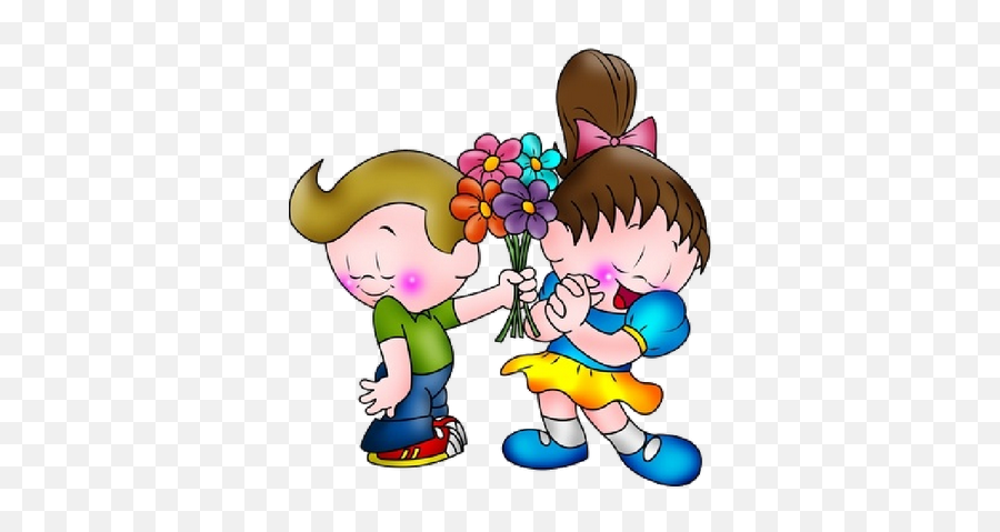 Children Valentine Clip Art - Amor De De Dibujos Animados Emoji,Candy Cane Emoji Copy And Paste