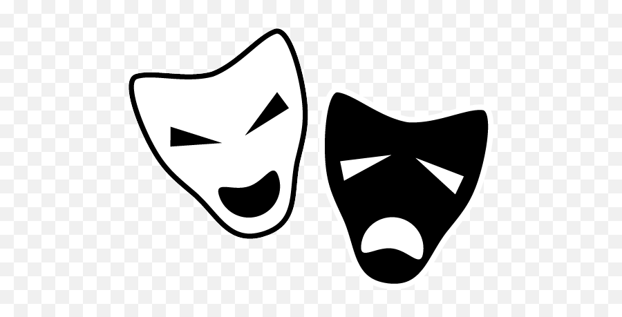 Drama - Sad Face And Happy Face Emoji,Drama Masks Emoji