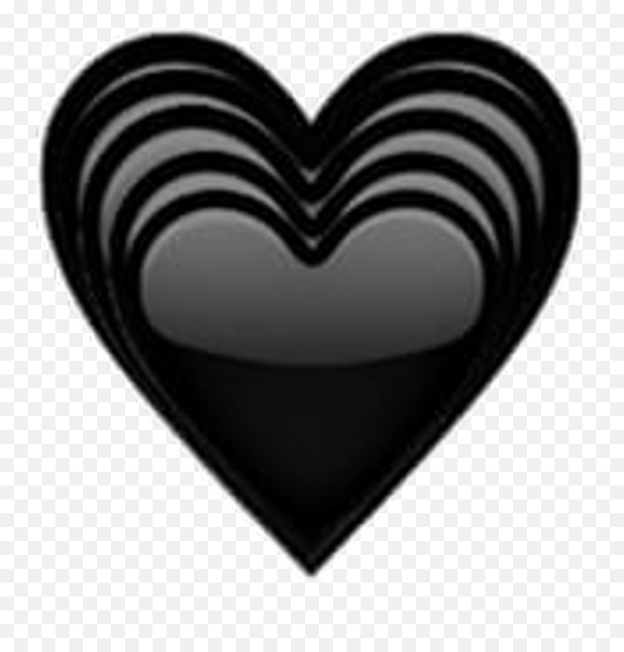 Download Black Heart Emoji Art Interesting Photography - Heart,Emoji Art