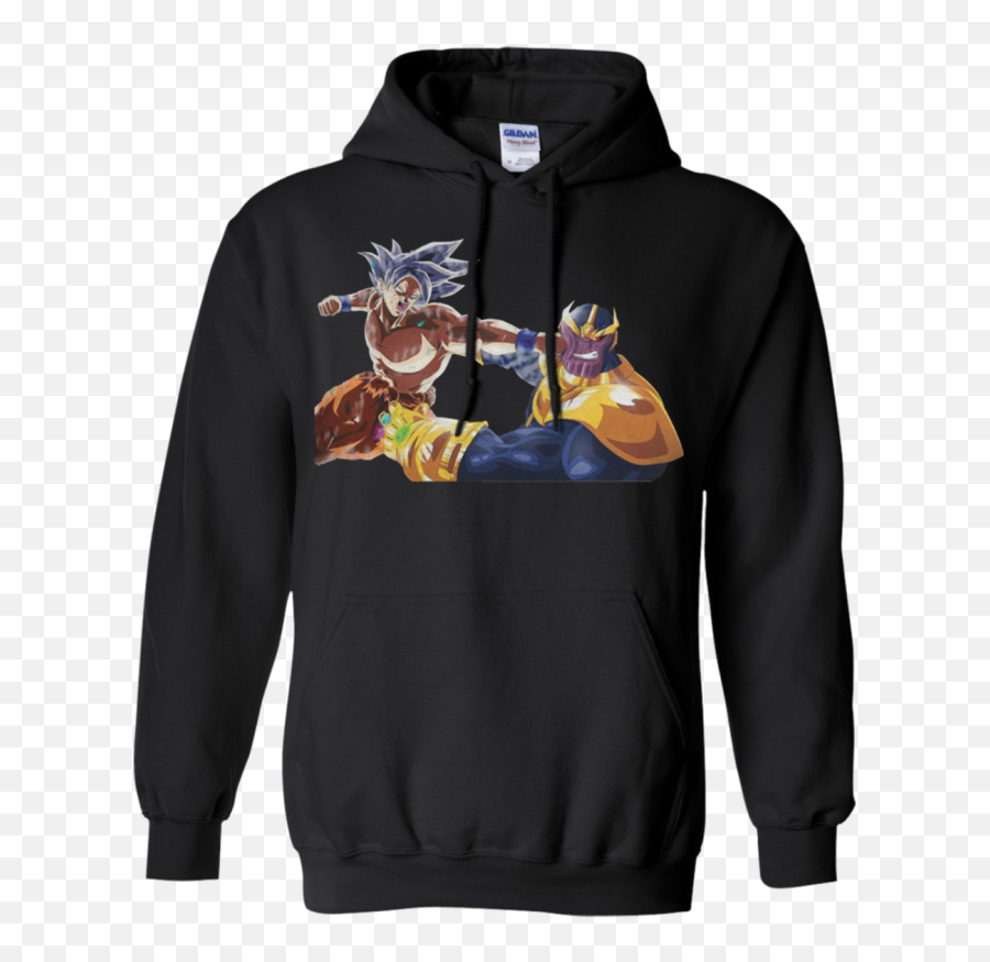 Goku Punching Thanos Shirt Hoodie Goatsshirt Store Hoodies - Stranger Things Shirts And Hoodies Emoji,Thanos Emoji