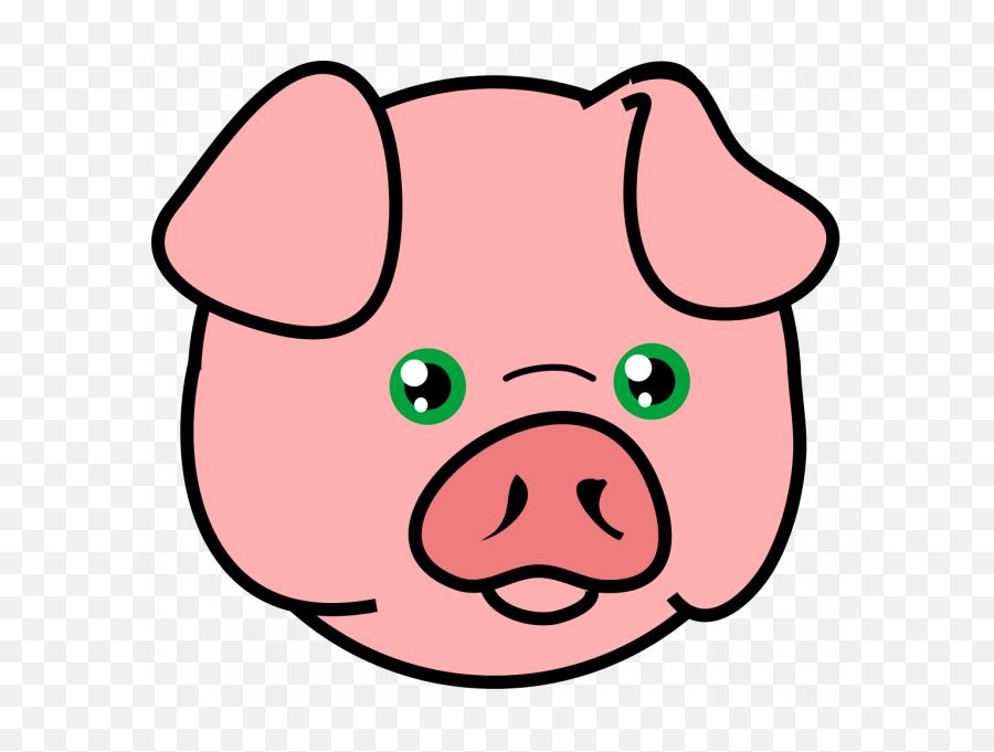 Pig Face Clipart Png - Cartoon Pig Drawing Face Emoji,Pig Nose Emoji