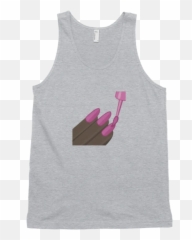Dark Nail Polish Emoji Top - Portable Network Graphics