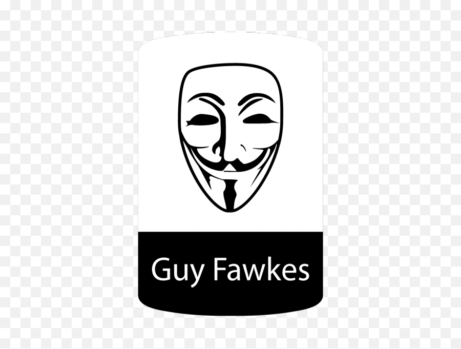 Anonymous Mask Png - Anonymous Mask Black And White Emoji,Guy Fawkes Emoji