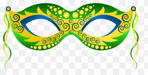 Mask Clipart - Transparent Mardi Gras Emoji