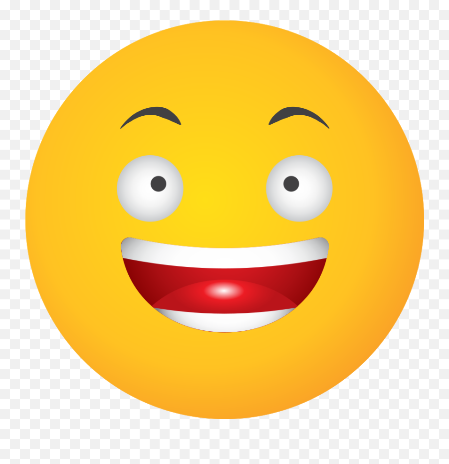 Free Emoji Yellow Face Laugh Png With - Smiley,Rock Face Emoji