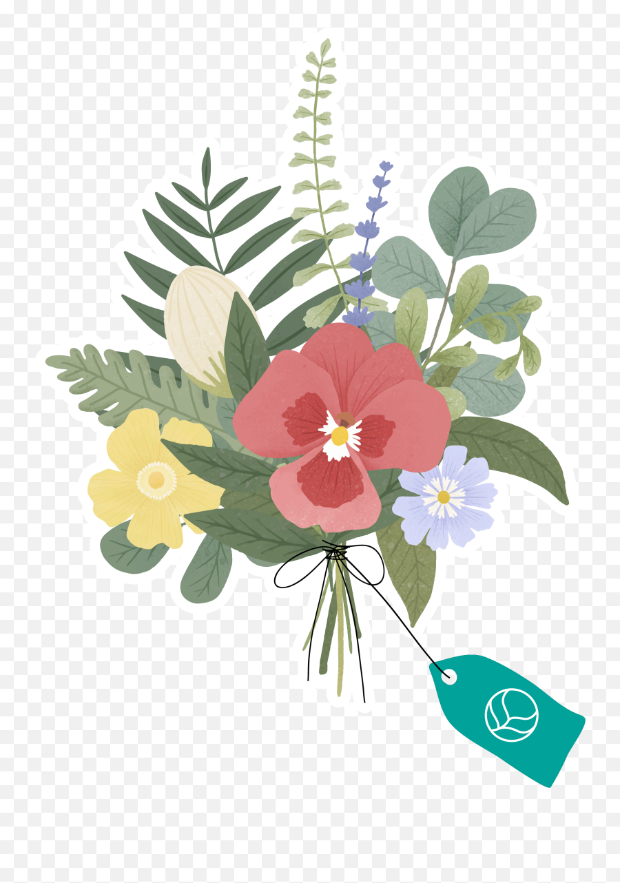 For You Flower Sticker By Mineral - Hawaiian Hibiscus Emoji,Hibiscus Emoji