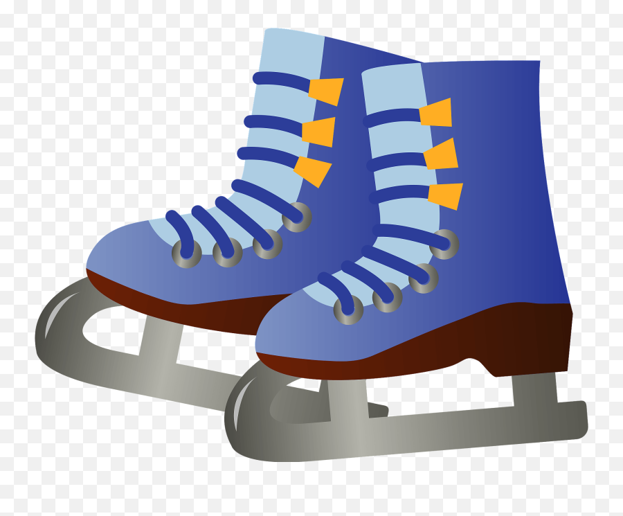 Ice Skates Clipart - Transparent Ice Skates Clipart Png Emoji,Ice Skate Emoji