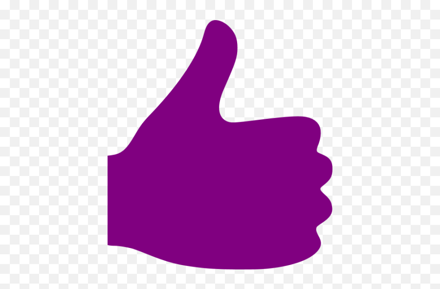 Purple Thumbs Up Icon - Red Thumbs Up Transparent Emoji,Thumbs Up Emoji Text