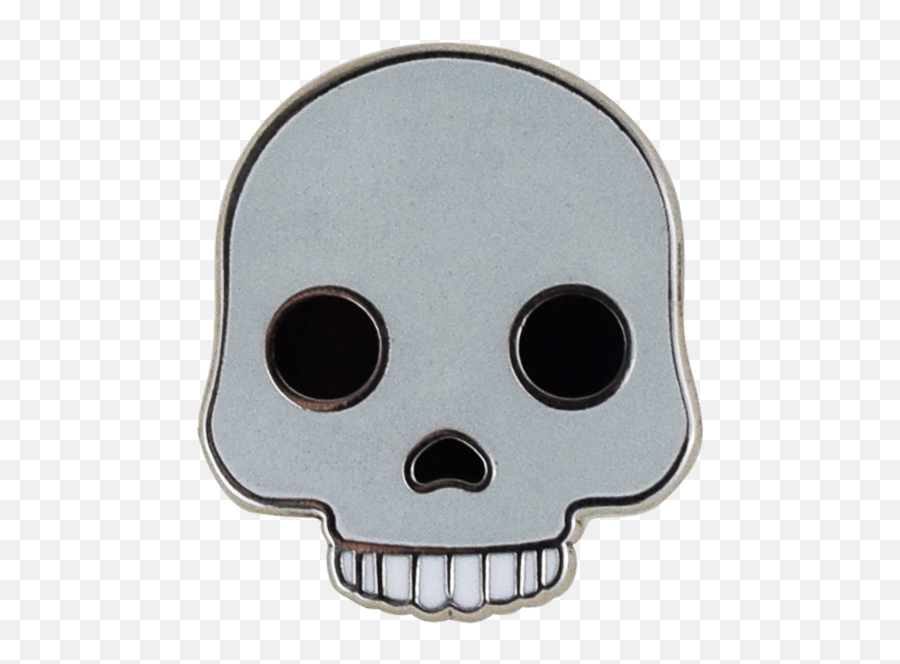 Download Skull Emoji Pin - Smile,Skull Emoji Transparent