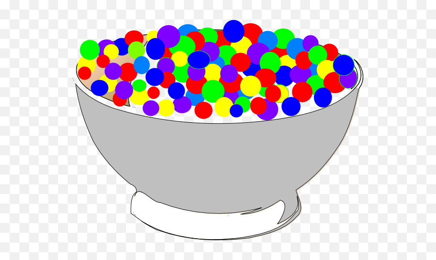 4570book - Bowl Of Colorful Cereal Emoji,Cereal Emoji