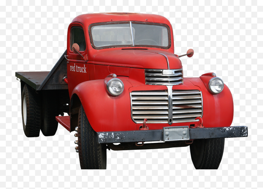 Truck Pickup Gmc Red Usa - Transparent Old Trucks Png Emoji,Pickup Truck Emoji
