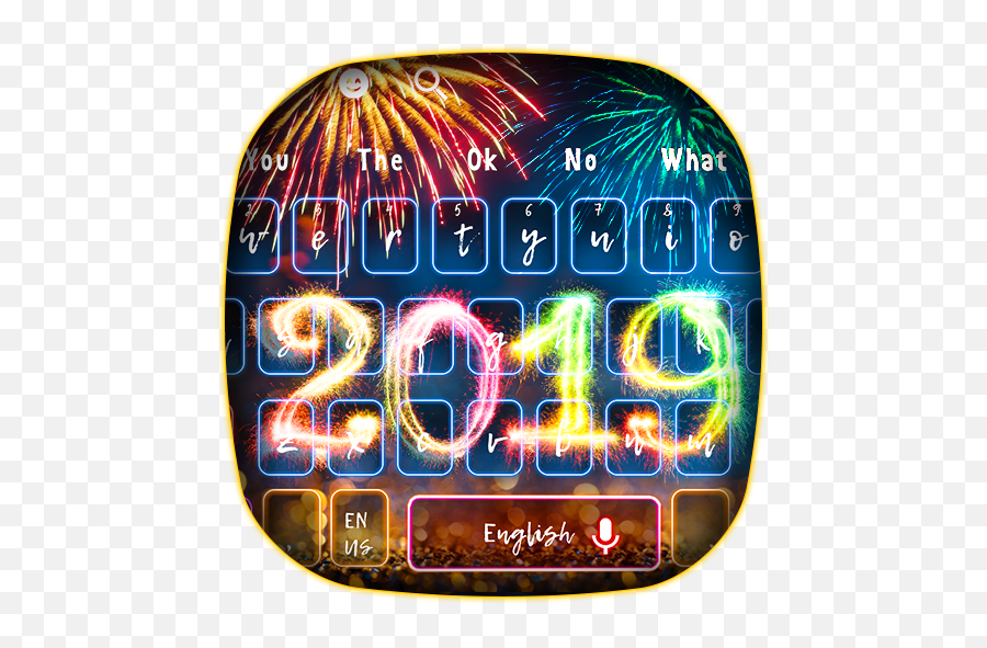 2019 Happy New Year Keyboard Theme - Year Of 2014 Emoji,Happy New Year Emojis