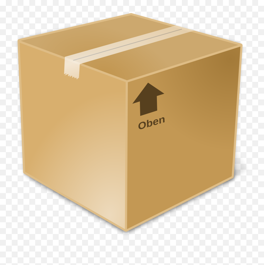 Box Transparent Png Clipart Free - Package Clip Art Emoji,Cardboard Box Emoji