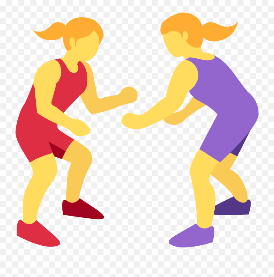 Twemoji2 1f93c - Wrestling Women Emoji,Fun Emoji