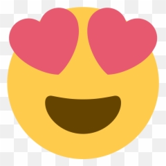 Twemoji 1f60d - Smiling Face With Heart Eyes Png