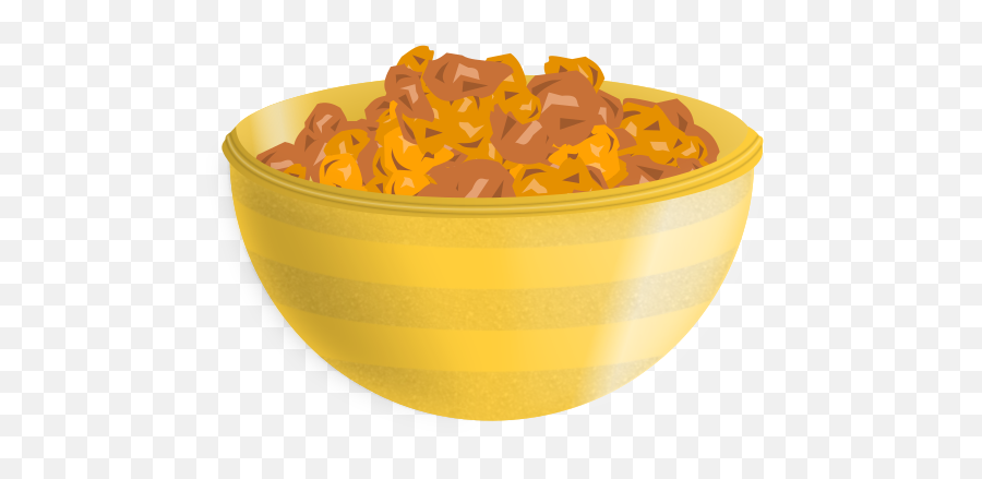 Cereal Clipart Yellow Cereal Yellow - Transparent Cereal Bowl Png Emoji,Emoji Honey Nut Cheerios