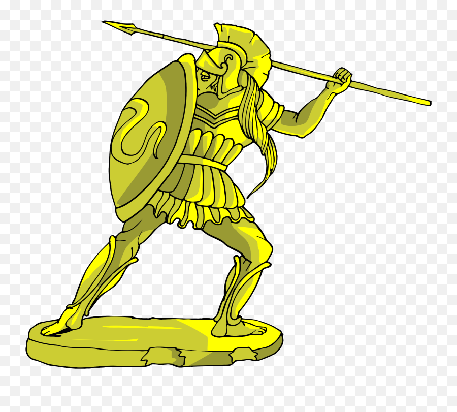 Golden Hoplite Warrior Vector Clipart - Hoplites Clipart Emoji,Golden Shower Emoji