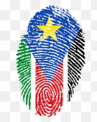 South Sudan Flag Fingerprint Country - Uae Emoji