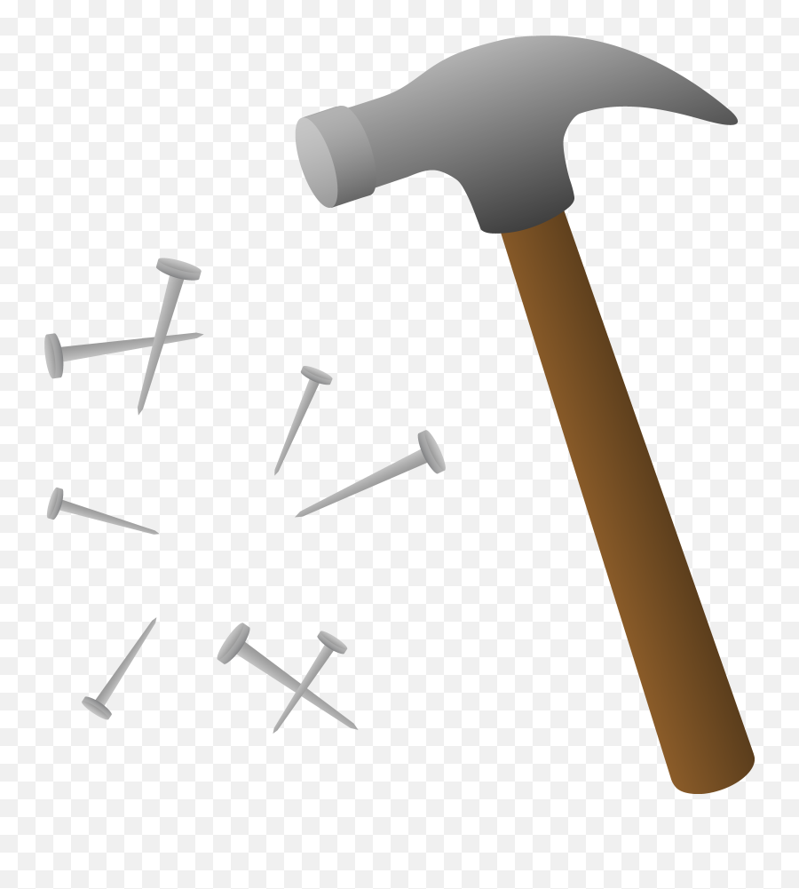 House Hammer Vector Download Png Files - Hammer And Nails Clipart Emoji,Judge Hammer Emoji