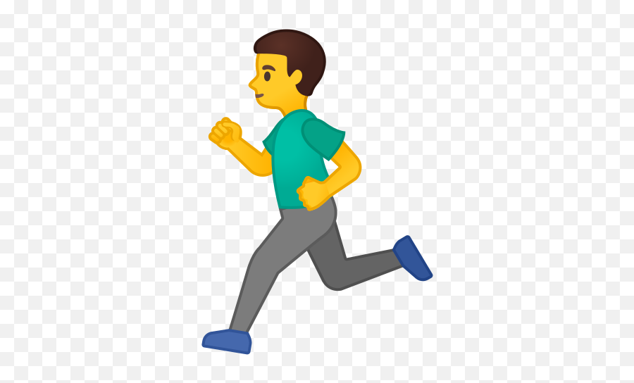 Man Running Emoji - Running Emoji,Human Emoji