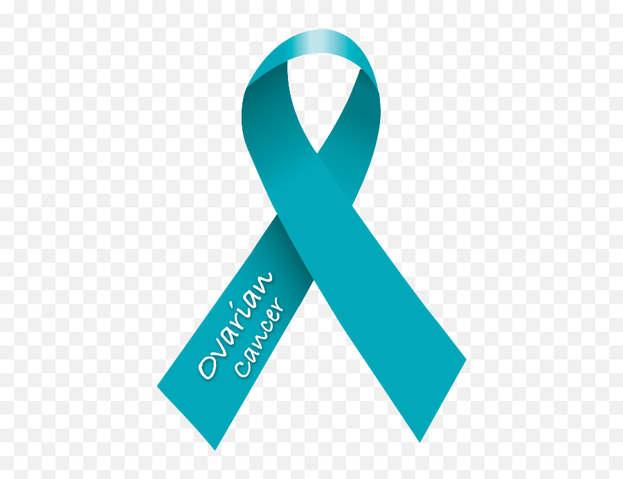 Ovarian Cancer Ribbon Teal - Teal Awareness Ribbon Emoji,Emoji Cancer Ribbon