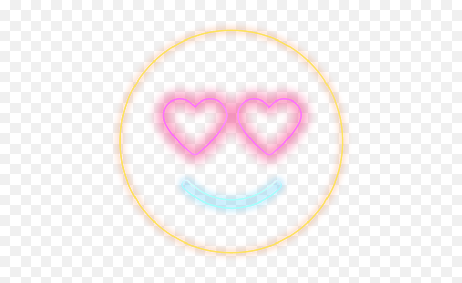 Emoji Neonlight Luminous Neon Lighting Love Heart Funny - Heart,Lighting Emoji