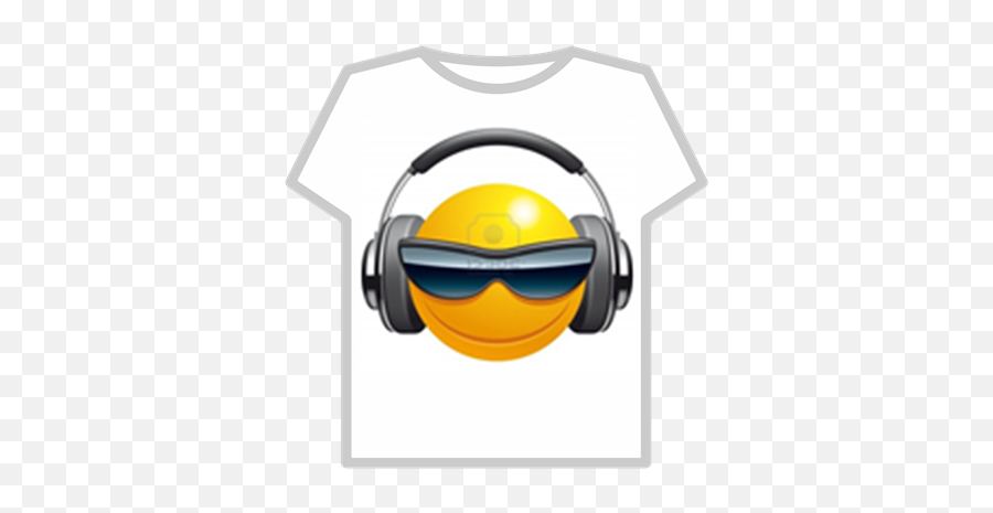 14634818 - Transparent Emoji With Headphones,Dj Emoticon