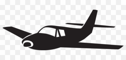 Airplane Silhouette - Small Airplane Clipart Emoji,Plane And Note Emoji
