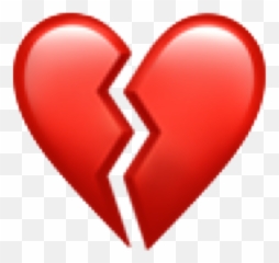 Emojiwhatsapp Stiker Stikers - Broken Heart Apple Emoji,Corazon Roto Emoticon