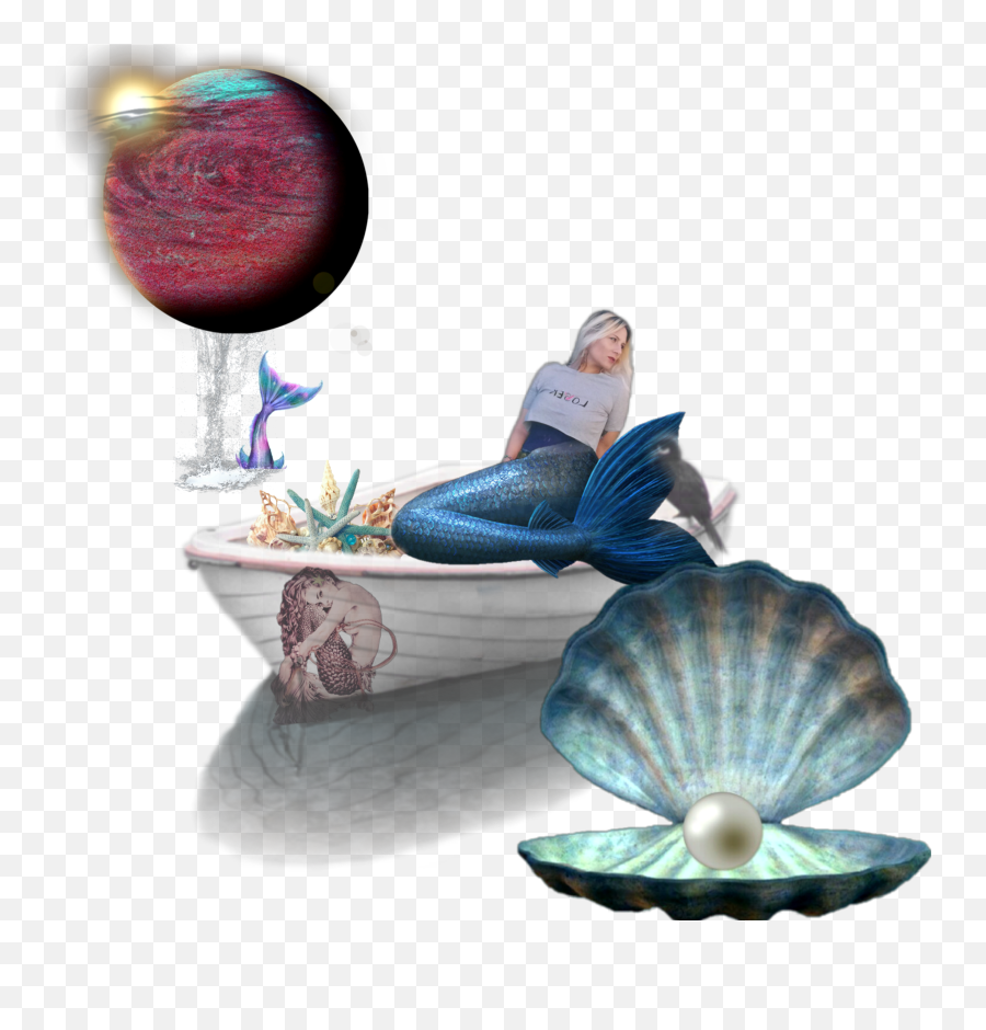 Siren Sirena Freetoedit - Seashell Emoji,Siren Emoji