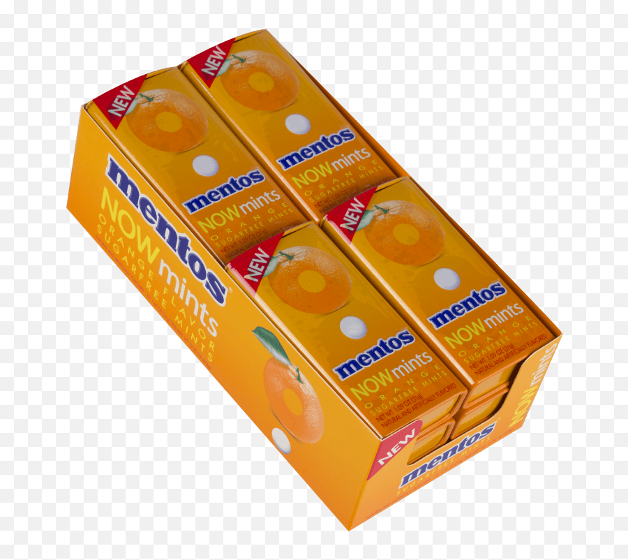 Orange Mentos Now Mints - Tangerine Emoji,Tangerine Emoji