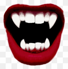 Fang Vampire Dracula Blood T - Mouth Emoji