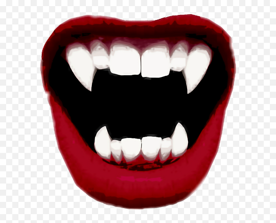 Fang Vampire Dracula Blood T - Vampire Mouth Emoji,Fang Emoji