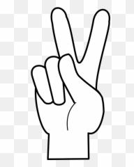 Free Gestures Hand Vectors - Big Peace Sign Fingers Emoji,Eye Roll Emoji