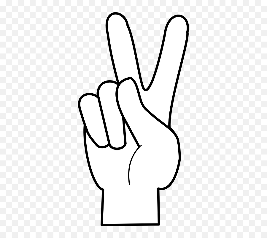 Free Gestures Hand Vectors - Big Peace Sign Fingers Emoji,Eye Roll Emoji