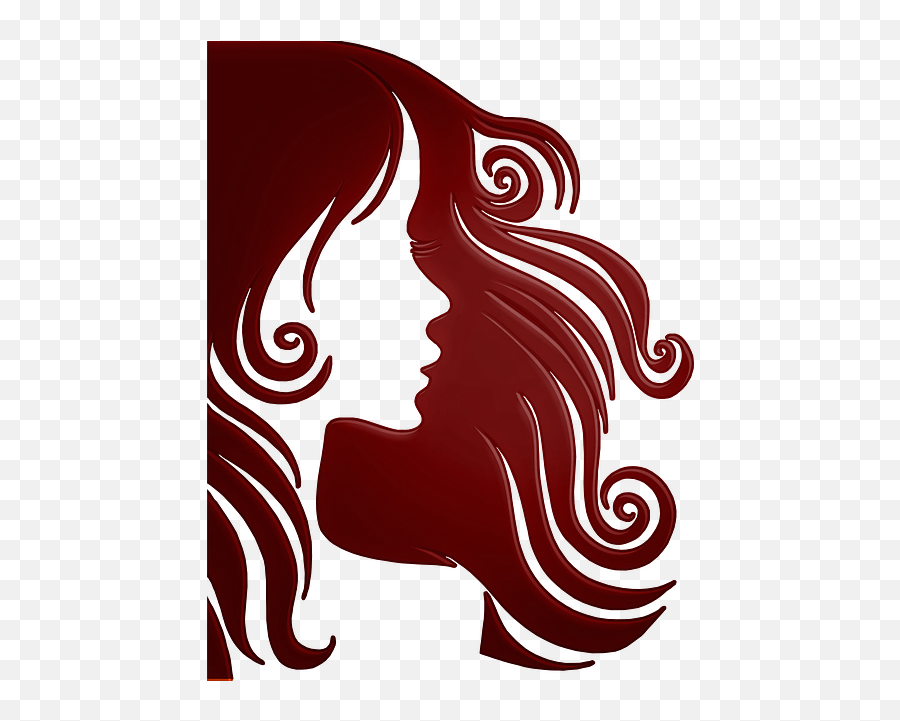 Silhouette Hair Png - Women Hair Silhouette Png Emoji,Haircut Lipstick Dress Emoji