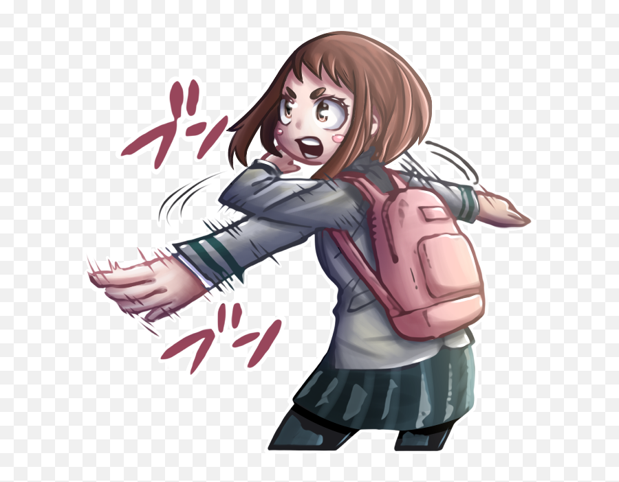 Uraraka Photo - Boku No Hero Academia Fan Art 42968038 Uraraka Fanart Png Transparent Emoji,Hawks Emoji