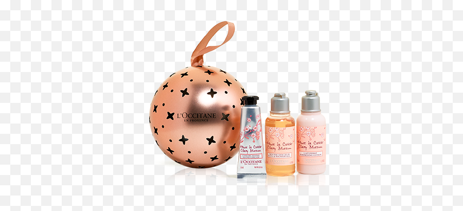 Cherry Blossom Bauble - L Occitane Christmas Bauble Emoji,Lotion Emoji