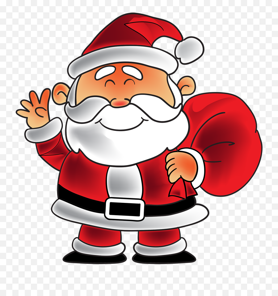 Santa Claus Transparent Photo - Cute Pictures Of Santa Claus Santa Claus Cartoon Hd Emoji,Santa Emoji Png
