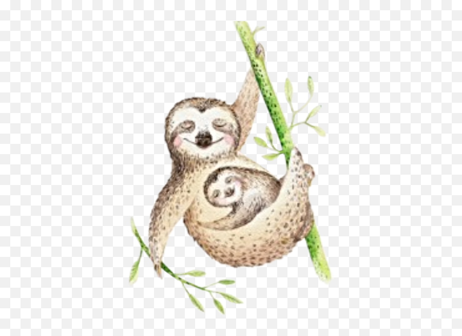 Largest Collection Of Free - Toedit Baby Sloth Stickers Free Printable Mothers Day Cards Emoji,Is There A Sloth Emoji