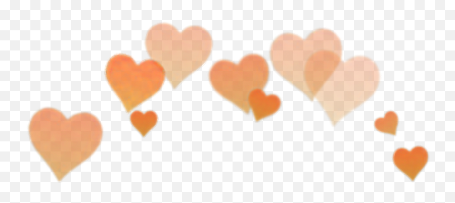 Heart Vector Free Download Png Files - Orange Heart Crown Png Emoji,Birthday Cake Emoji On Snapchat