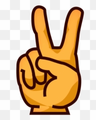 Victory Hand Emoji For Facebook Email Sms - Symbol