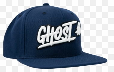 Ghost Logo Snapback Navy Png Image - Baseball Cap Emoji,Emoji Snapback
