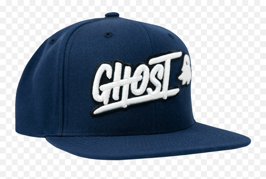 Ghost Logo Snapback Navy Png Image - Baseball Cap Emoji,Emoji Snapback