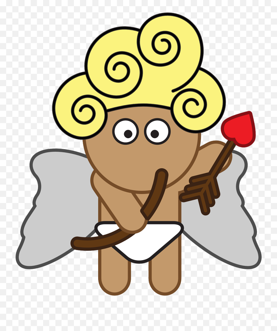 Amor Angel Arrow Baby Cupid - Valentine Logo Black And White Clipart Emoji,Diamond Emoji