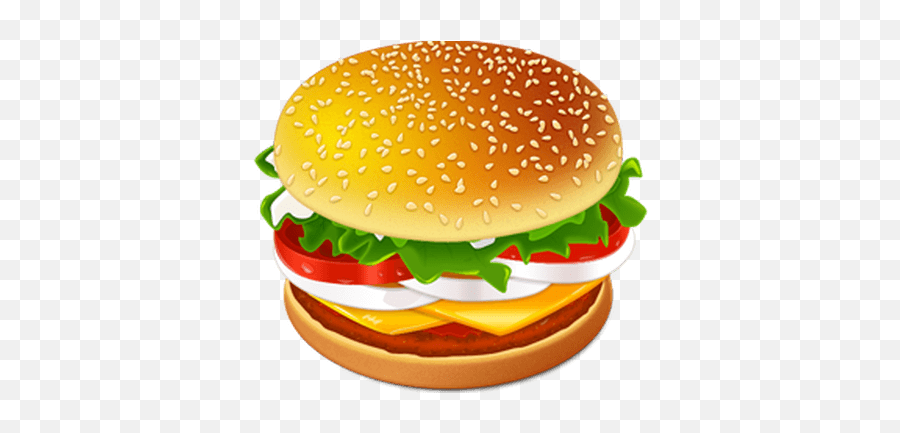 Burger Clipart Big Mac Pencil And In Color Burger Png - Burger Clip Art Transparent Background Emoji,Emoji Burger
