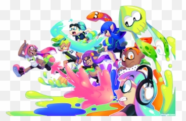 Launch Of Splatoon U - Splatoon Squid Research Lab Fanart Emoji,Emoji Meme Tumblr