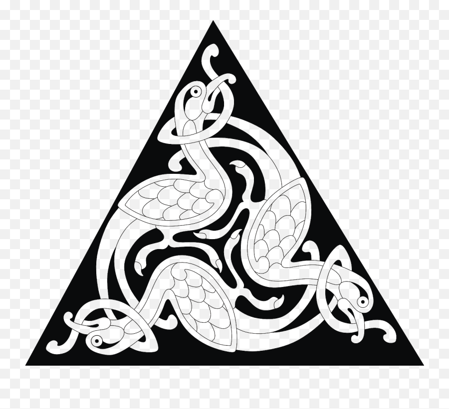 Triangle Ornament Free Vector Graphics - Celtic Triangle Emoji,Three Leaf Clover Emoji