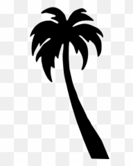 Palm Tree Small Girl Or Small Boy Family Sticker - Simple Palm Trees Drawing Emoji,Palm Tree Emoji